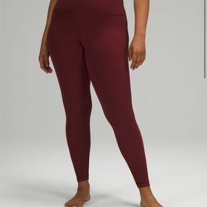Lululemon Align Leggings 28” color merlot